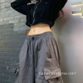 جیب شلوار حمل و نقل جیب لباس خیابان لباس خیابان Harajuku Style Womens Y2K